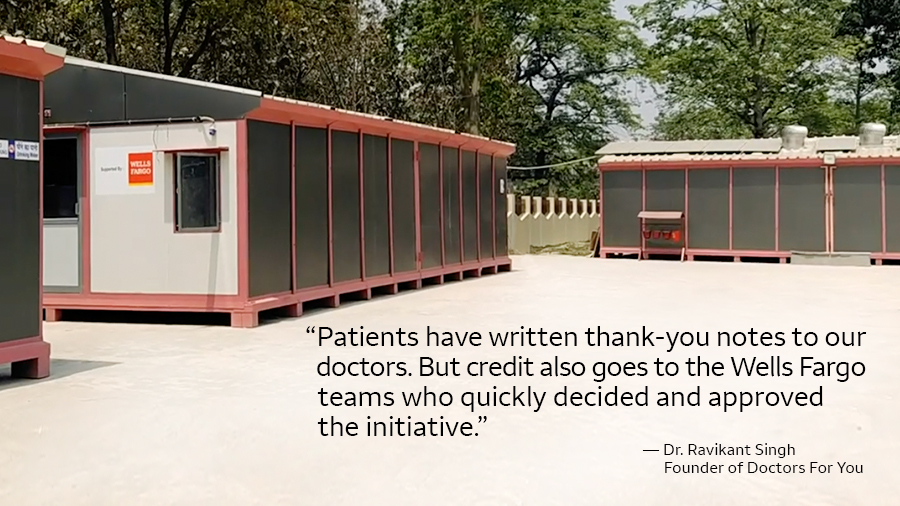 modular buildings pictured with text overlaid that reads: