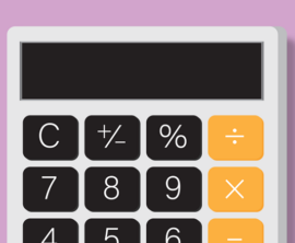 An illustration of a calculator, which could help calculate losses from tax fraud, identity theft, phishing emails, and spear fishing.