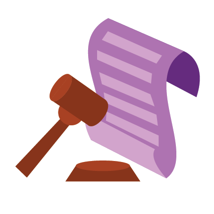 Colorful illustration of a heart shaped house broken in half by a lightning bolt. Surrounded by dollar bills, coins, and hearts.