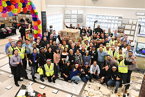 The Shah family and MSI team