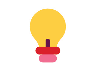 Yellow lightbulb icon representing a helpful tip.