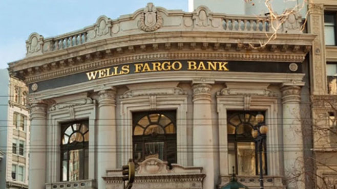 Wells Fargo Bank building.